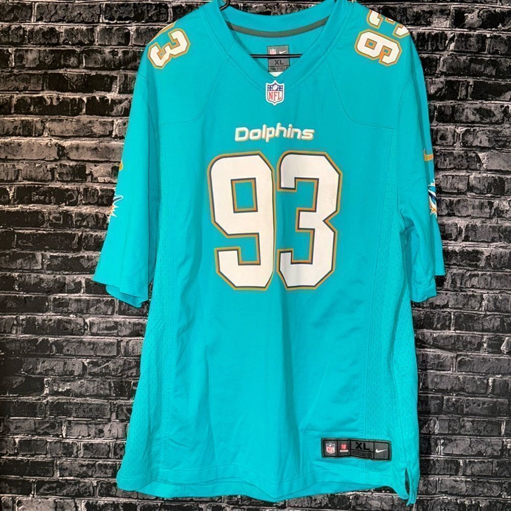 Nike On Field Miami Dolphins Ndamuong Suh Jersey XL